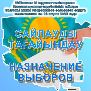 Назначение выборов акима Покровского с/о